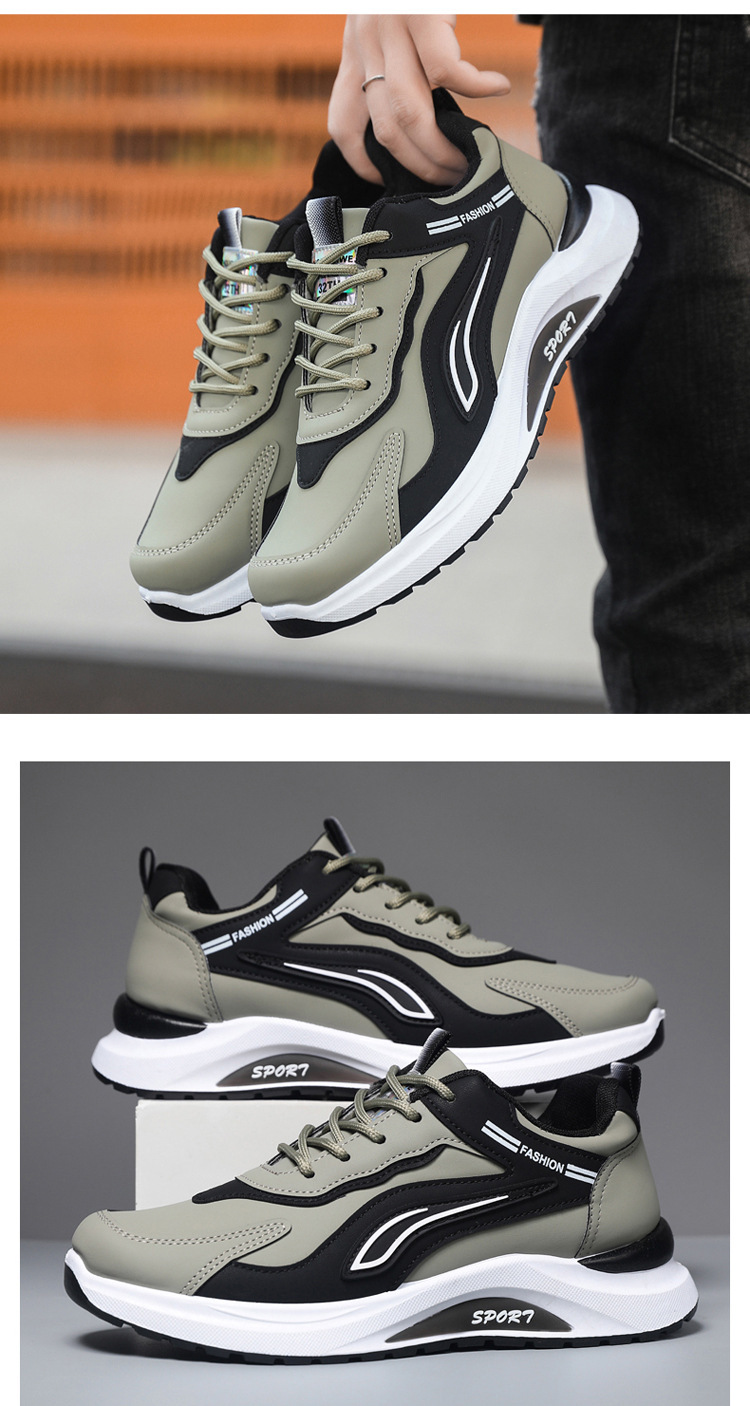 Atmungsaktive Herren Sneaker mit Dämpfung und Schnürung detail 6