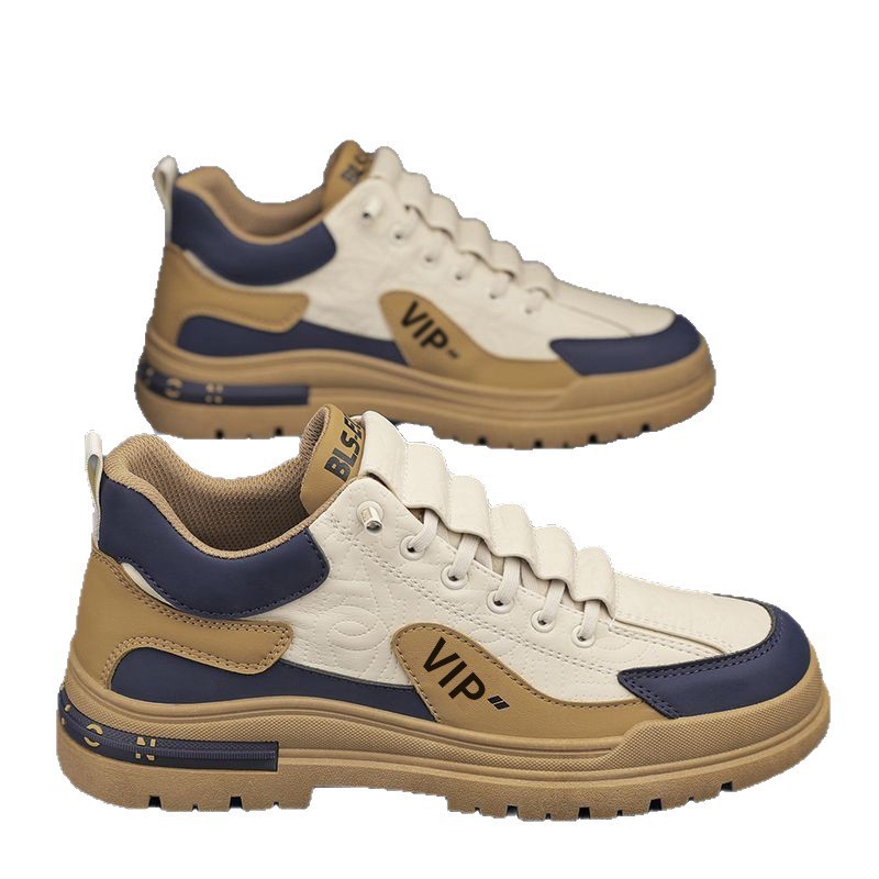 Chaussures Casual à Lacets et Antidérapantes pour Homme Style Colorblock 6