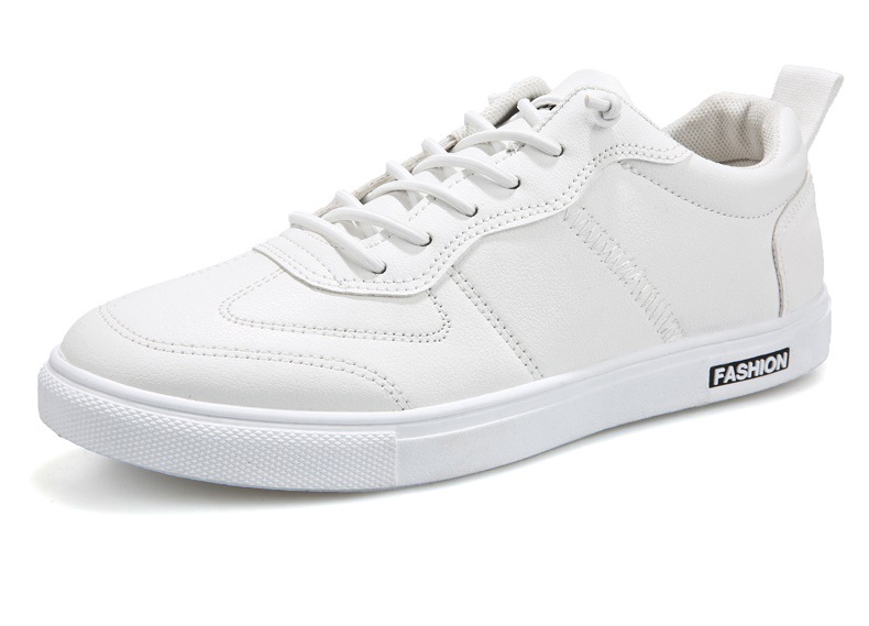Men's Lightweight PU Leather Lace-Up Casual Shoes detail 9