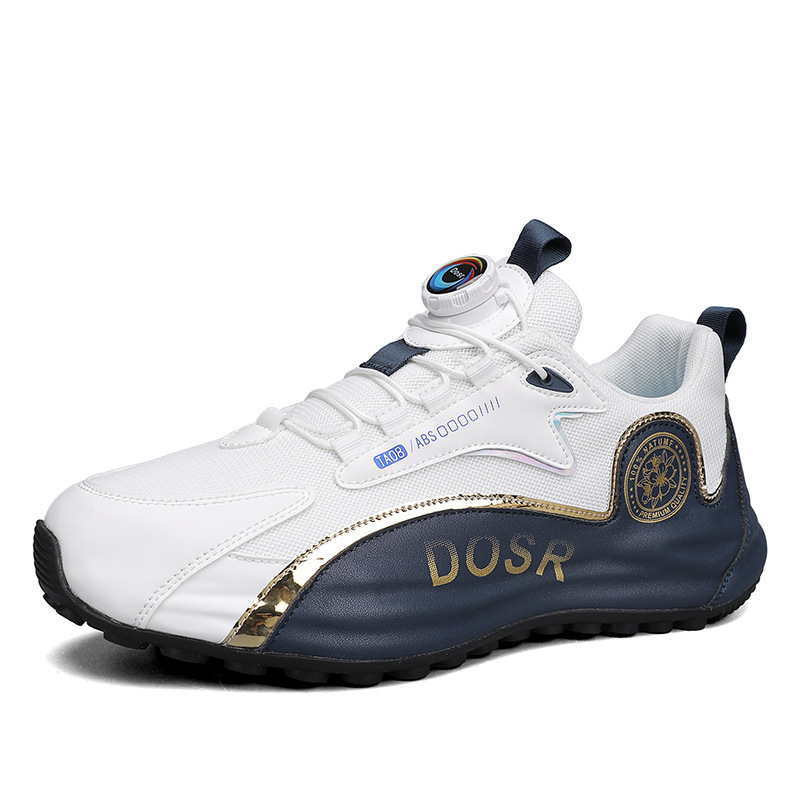 Ademende herensneakers met colorblock en draaisluiting 5