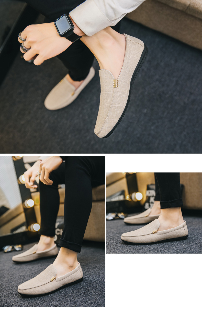 Men's Lightweight Canvas Slip-On Casual Shoes detail 9