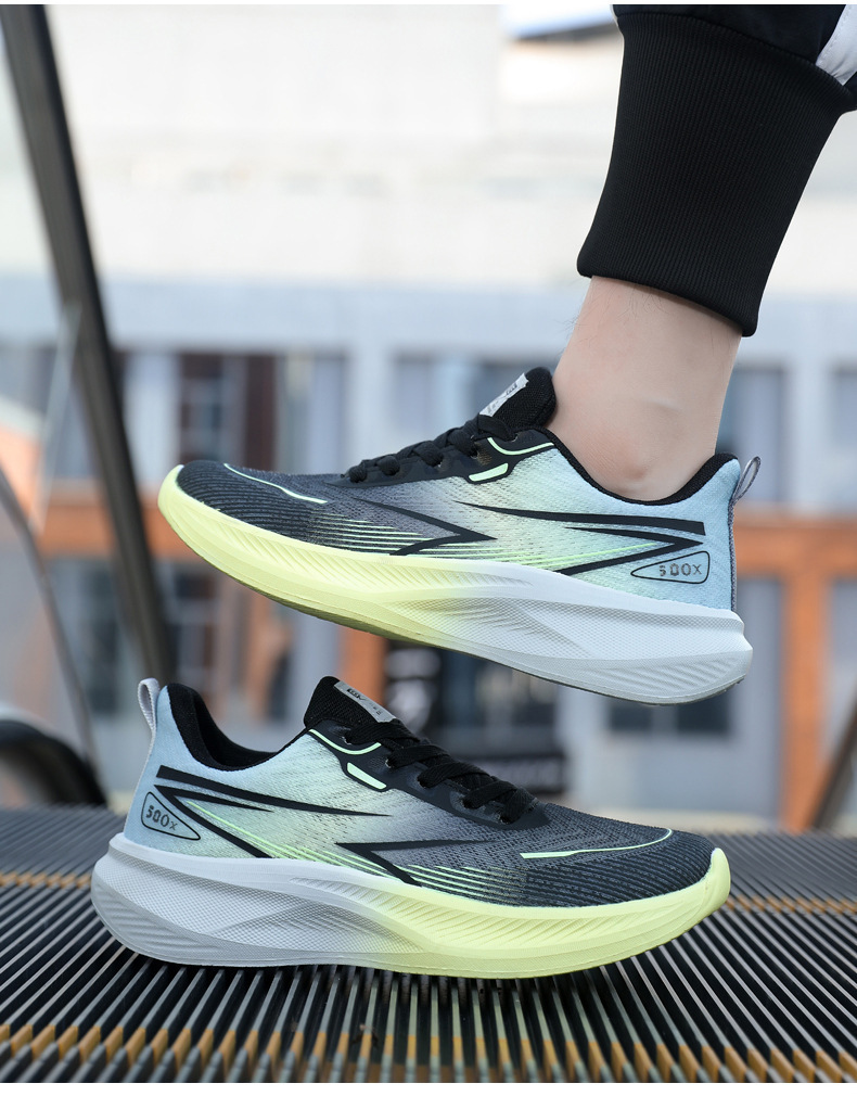 Atmungsaktive gedämpfte Herren-Laufschuhe mit Schnürung detail 14