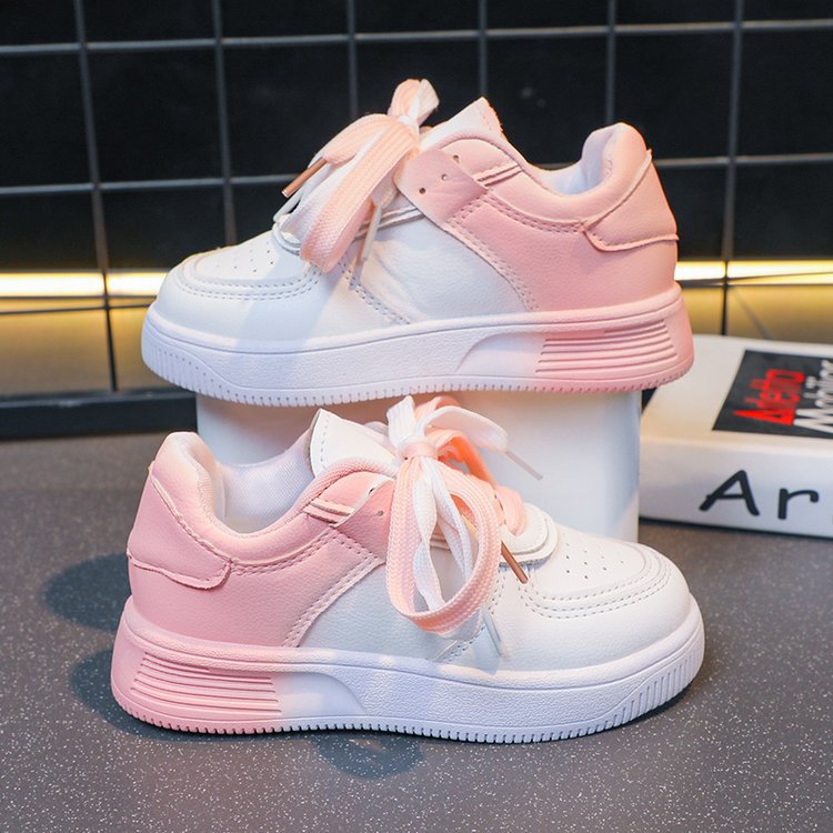 Women's Colorblock Lace-Up Casual Platform Sneakers