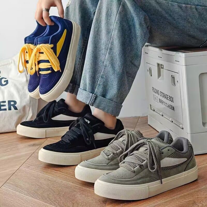 Unisex Skateschuhe aus atmungsaktivem Wildleder im Colour-Blocking-Design 5