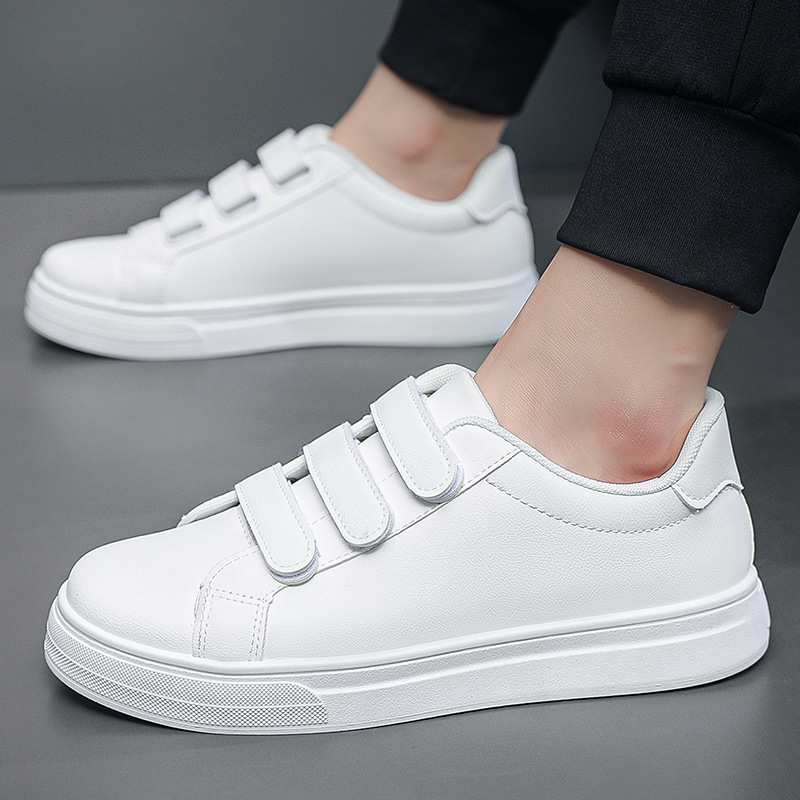 Herren Sneaker aus PU-Leder mit 3 Klettverschlüssen 3
