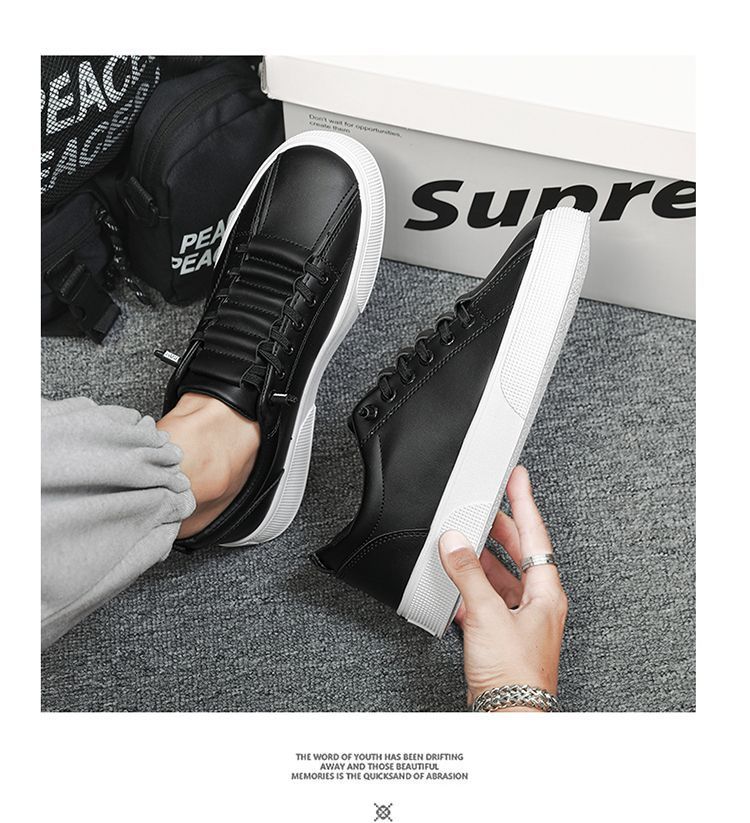 Herren Freizeitschuhe aus Leder zum Schnüren detail 5