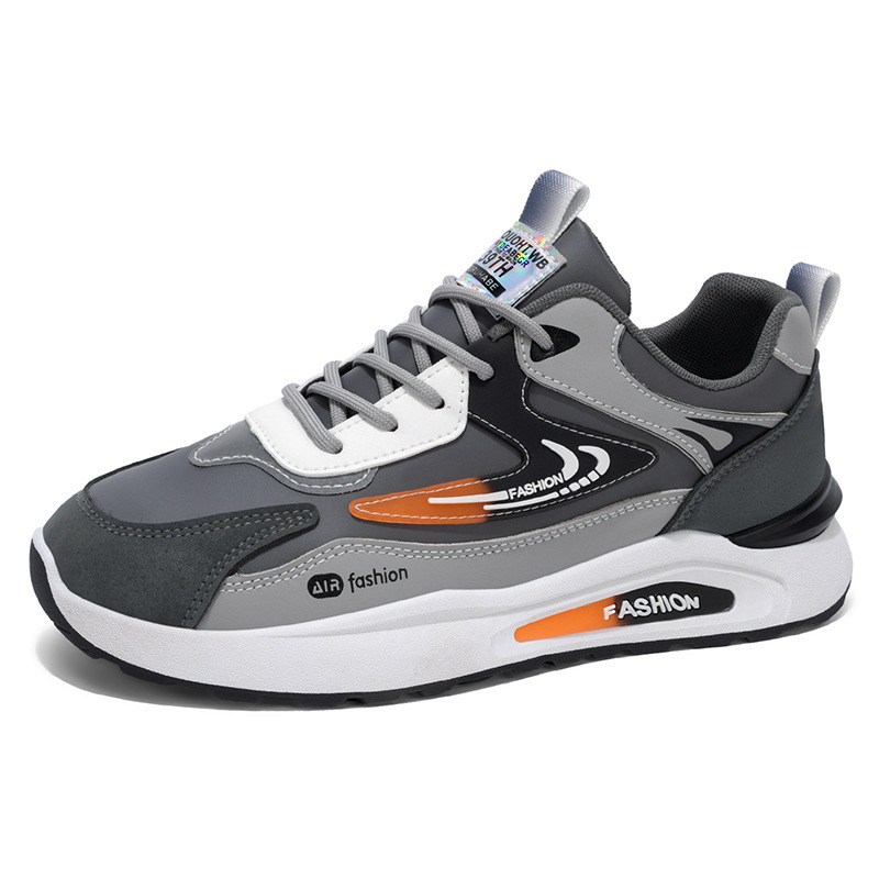 Men's Colorblock Lace-Up Cushioned Platform Sneakers 6