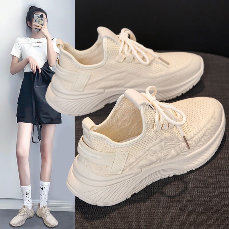 Women's Breathable Mesh Lace-Up Casual Sneakers 2