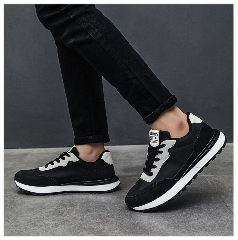 Scarpe casual stringate da uomo traspiranti in colorblock detail 11