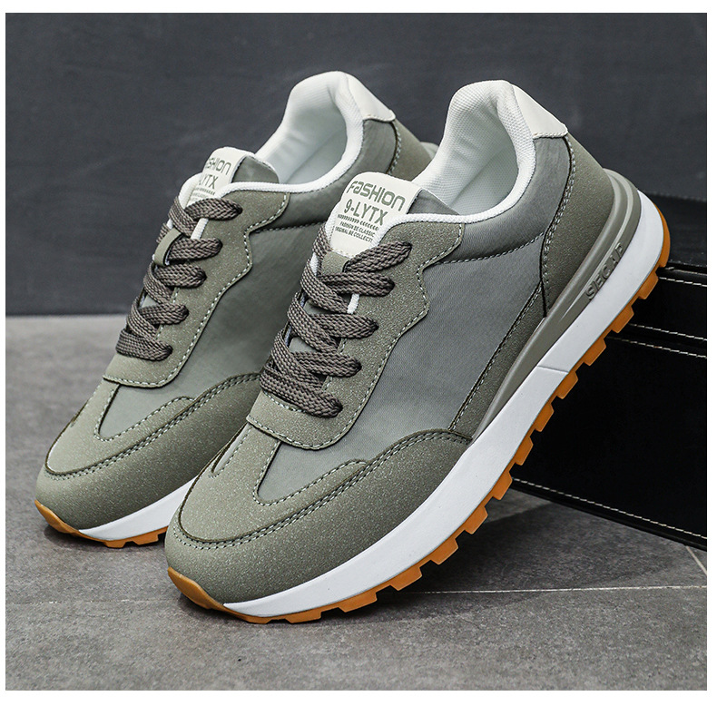 Scarpe casual stringate da uomo traspiranti in colorblock detail 15