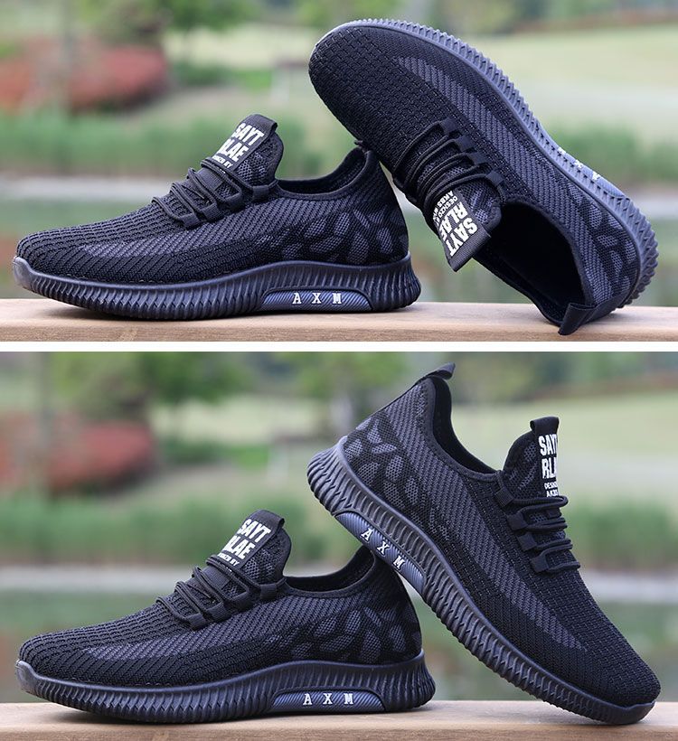 Zapatillas de running para hombre ligeras y transpirables de punto detail 9