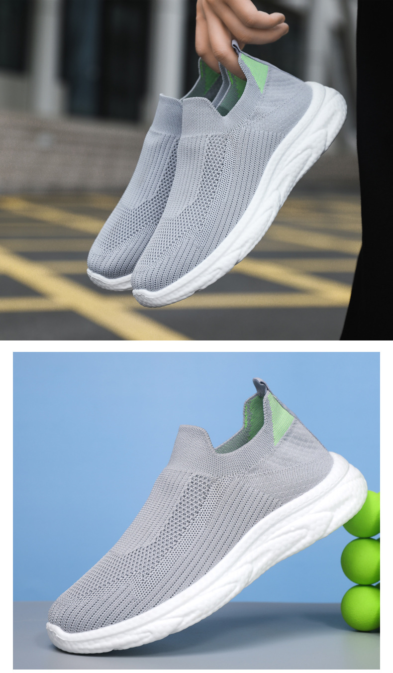 Men's Breathable Knit Slip-On Casual Shoes detail 15