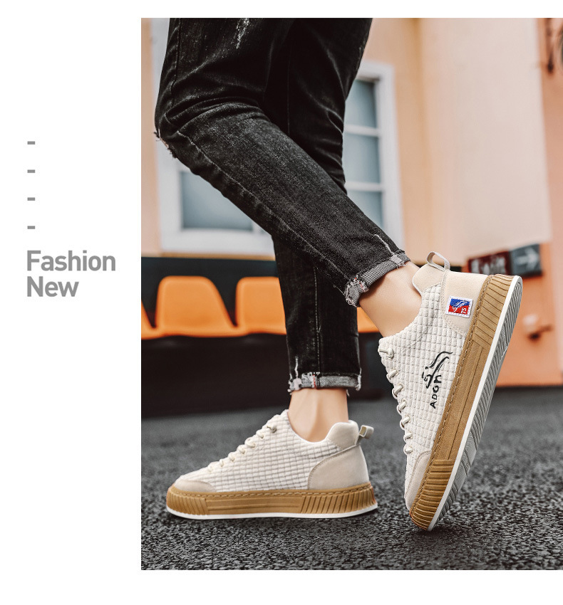 Men's Vintage Lace-Up Non-Slip Casual Shoes detail 2