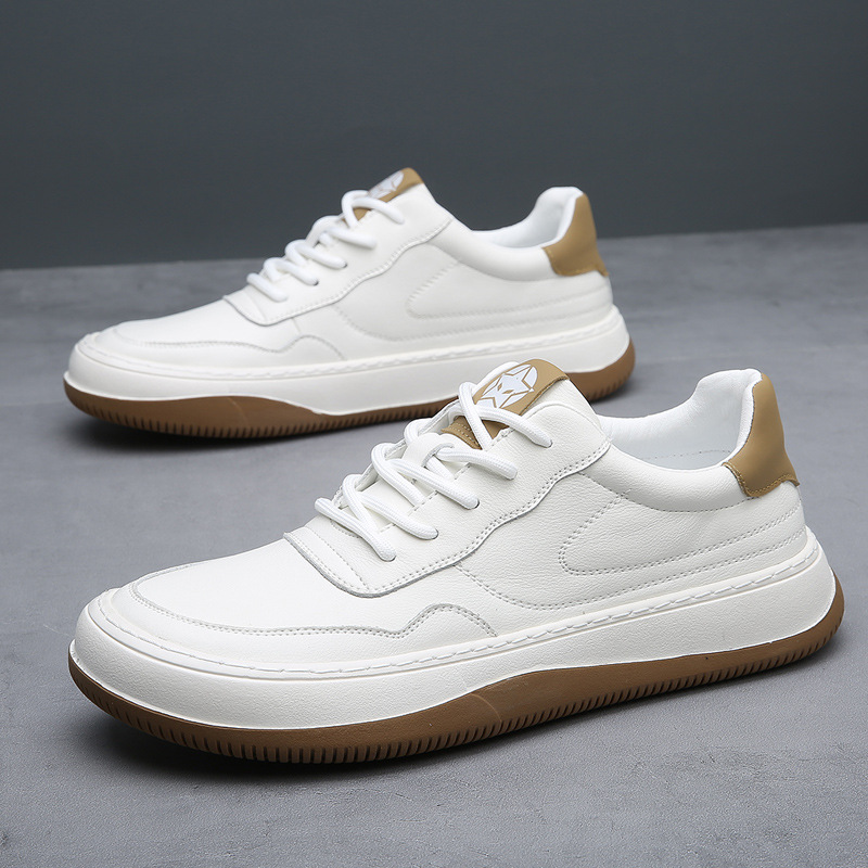 Rutschfeste Herren-Freizeitschuhe aus Leder zum Schnüren 4