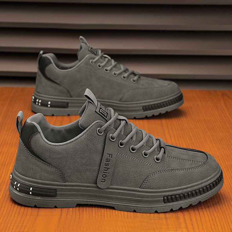 Rauleder-Schnürer für Herren rutschfeste Freizeitschuhe 4