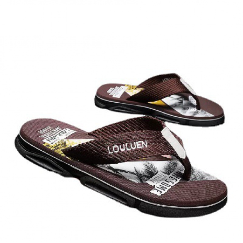 Men's Cushioned Lightweight Beach Flip-Flops 6