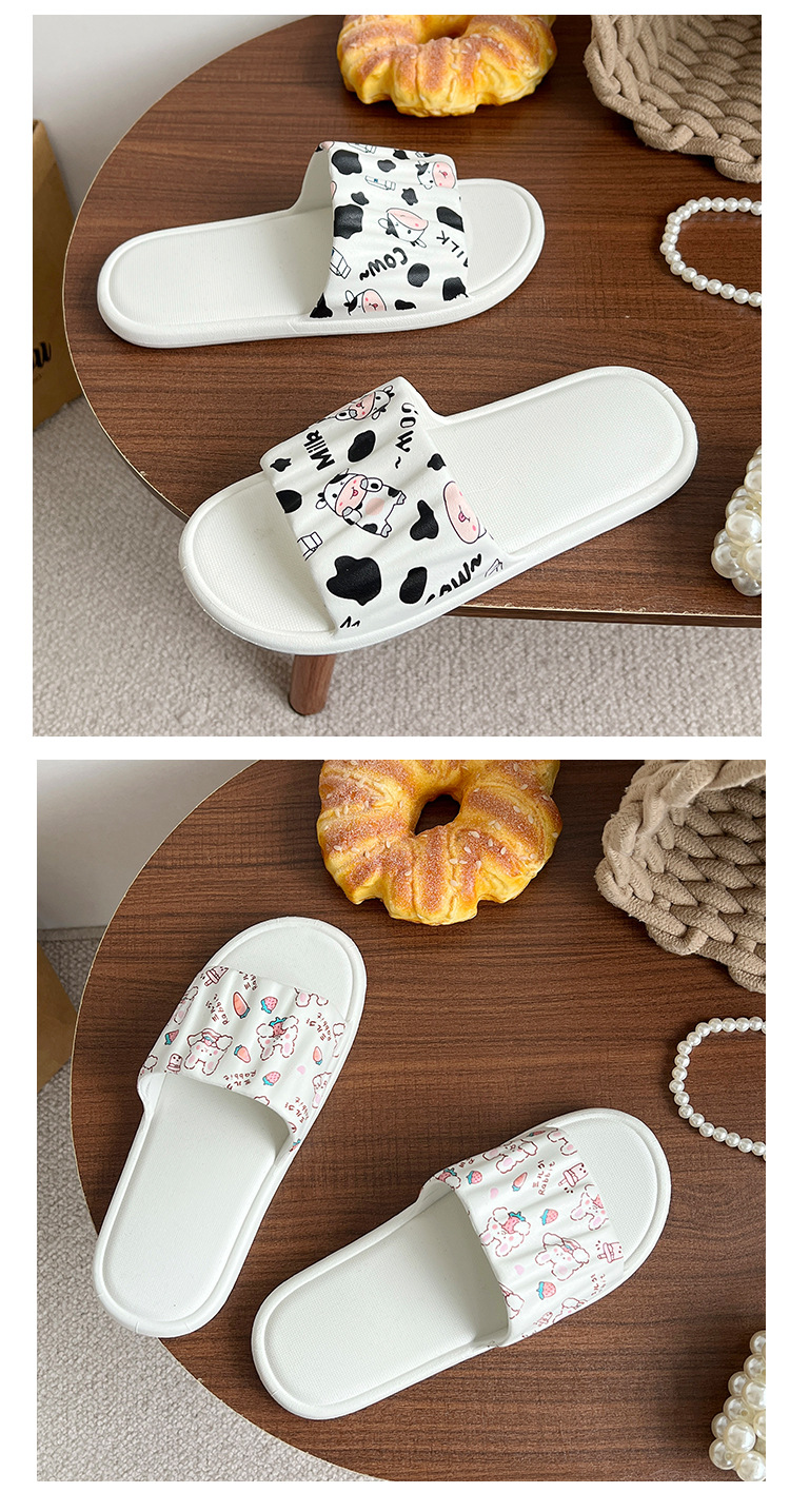 Women's Lightweight Graphic-Print Open-Toe PVC Slippers detail 7