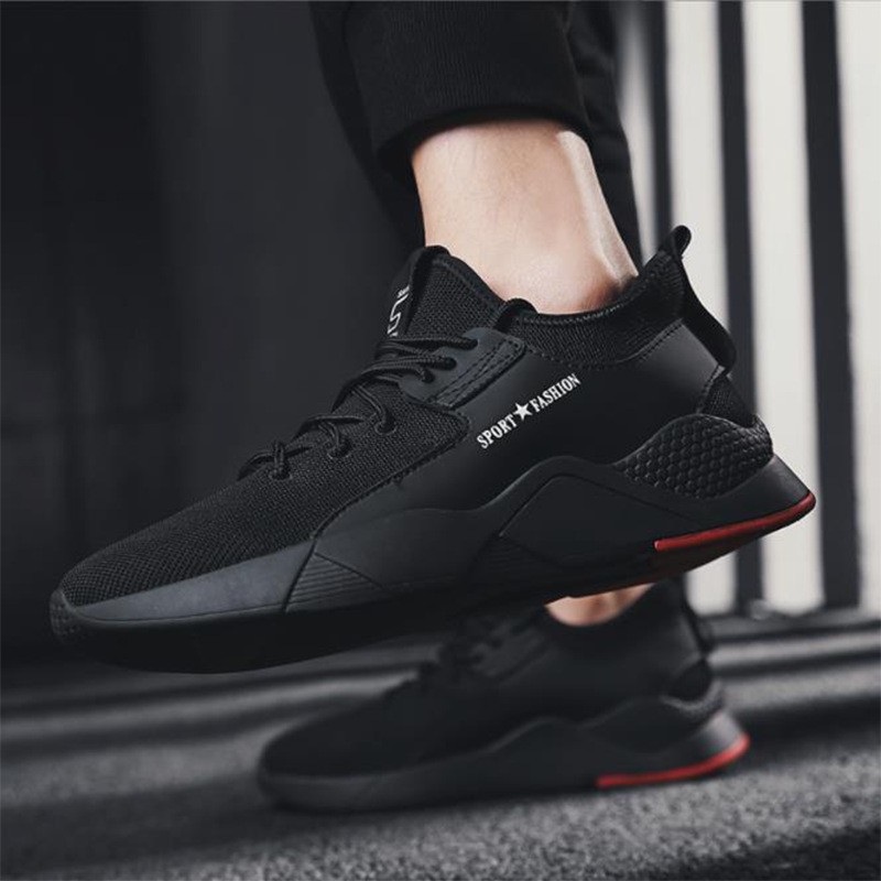 Men's Breathable Lightweight Lace-Up Running Shoes 3
