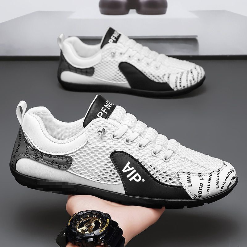 Men's Breathable Mesh Lace-Up Casual Shoes 3