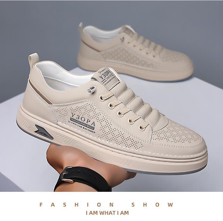 Chaussures casual pour homme respirantes et perforées à lacets detail 7