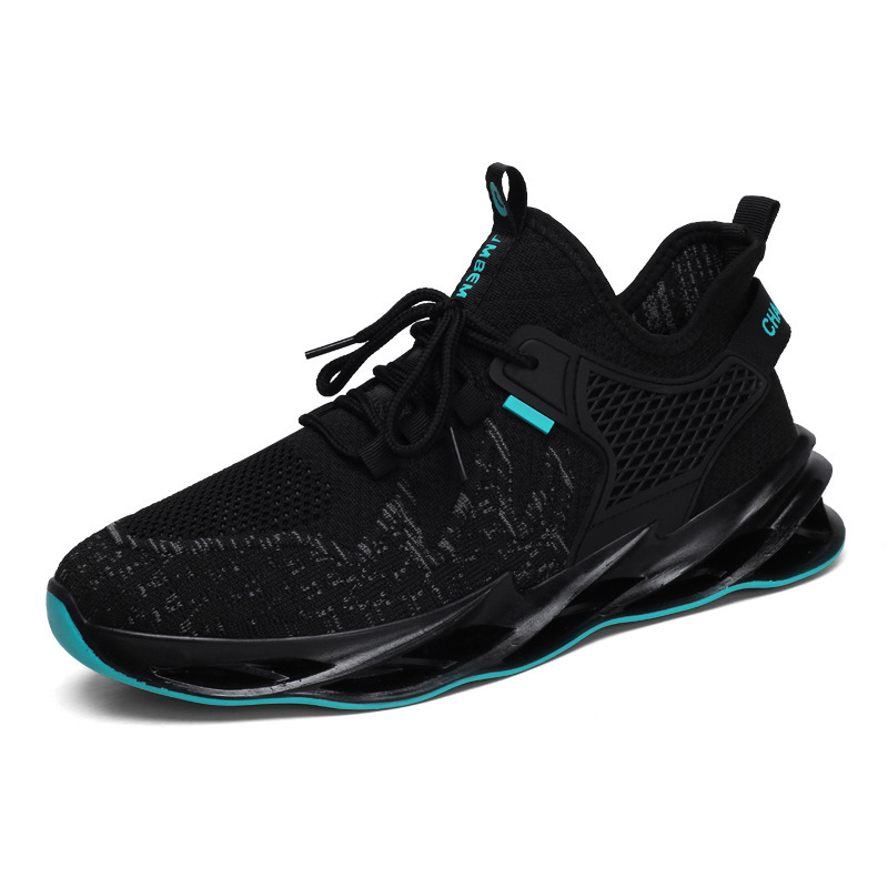 Men's Breathable Knit Cushioned Running Shoes 6
