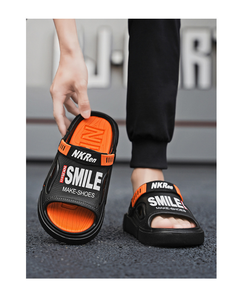 Lichtgewicht platform sandalen met open teen en demping voor heren detail 6