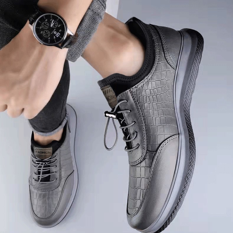 Chaussures casual antidérapantes pour homme en similicuir PU 5