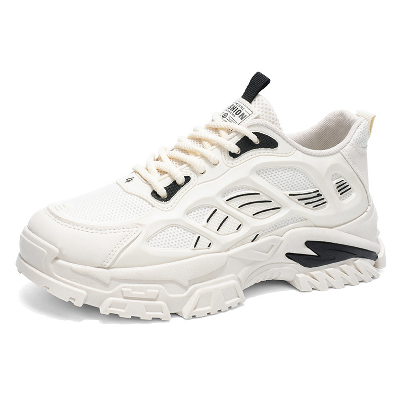 Atmungsaktive Herren-Freizeitschuhe mit Plateausohle und Schnürung 6
