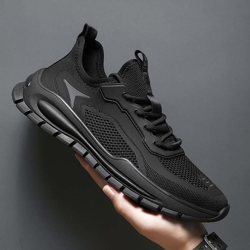 Scarpe da corsa da uomo traspiranti in mesh leggere stringate