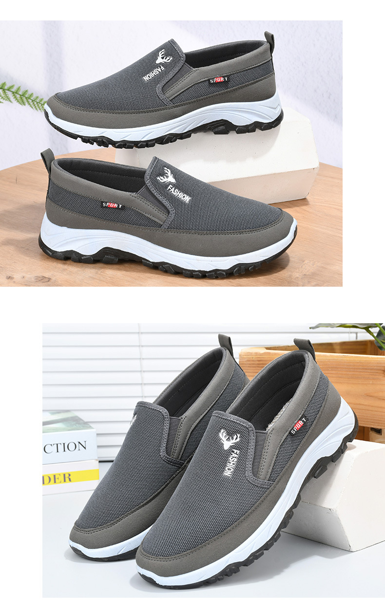 Atmungsaktive Mesh-Slip-On-Freizeitschuhe für Herren detail 11