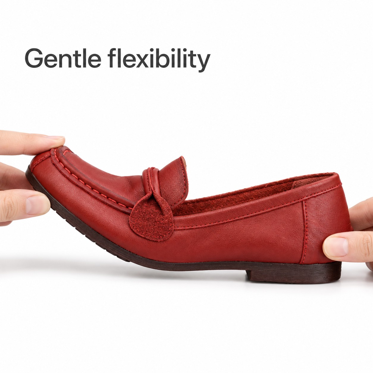 Women's Full-Grain Leather Penny Loafer Flats detail 5