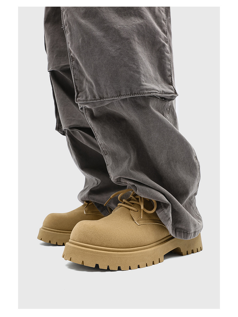 Men's Chunky Platform Lace-Up Casual Shoes detail 14
