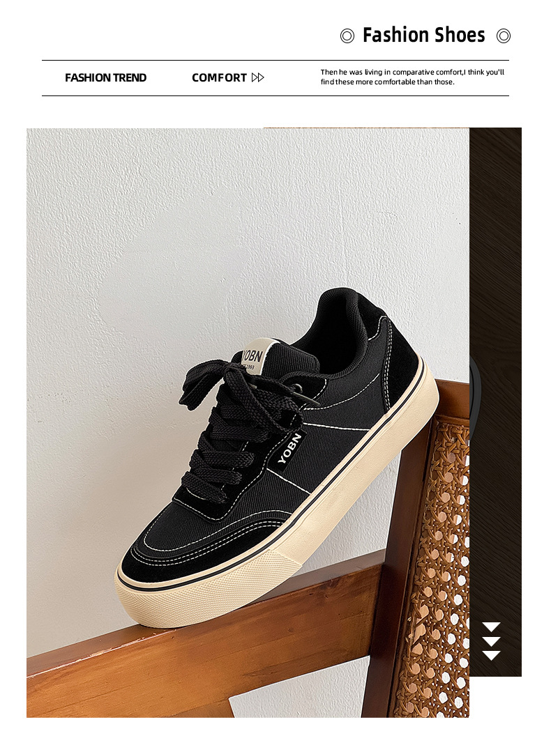 Men's Breathable Canvas Lace-Up Casual Shoes detail 15