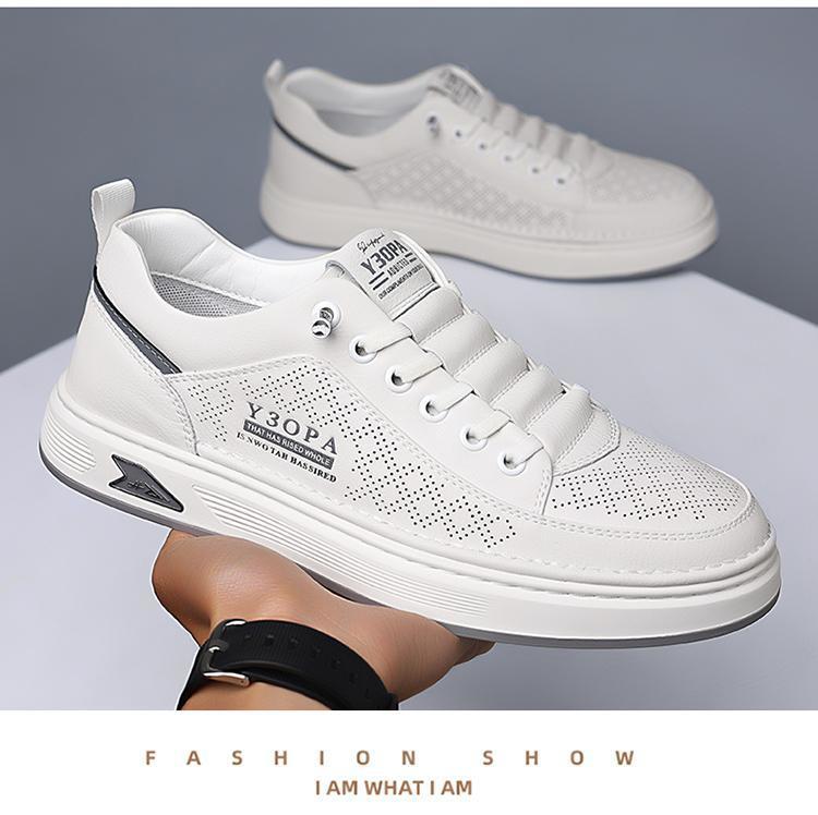 Chaussures casual pour homme respirantes et perforées à lacets detail 10