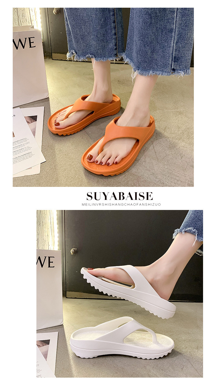 Women's Lightweight Cushioned Platform Flip-Flops detail 1