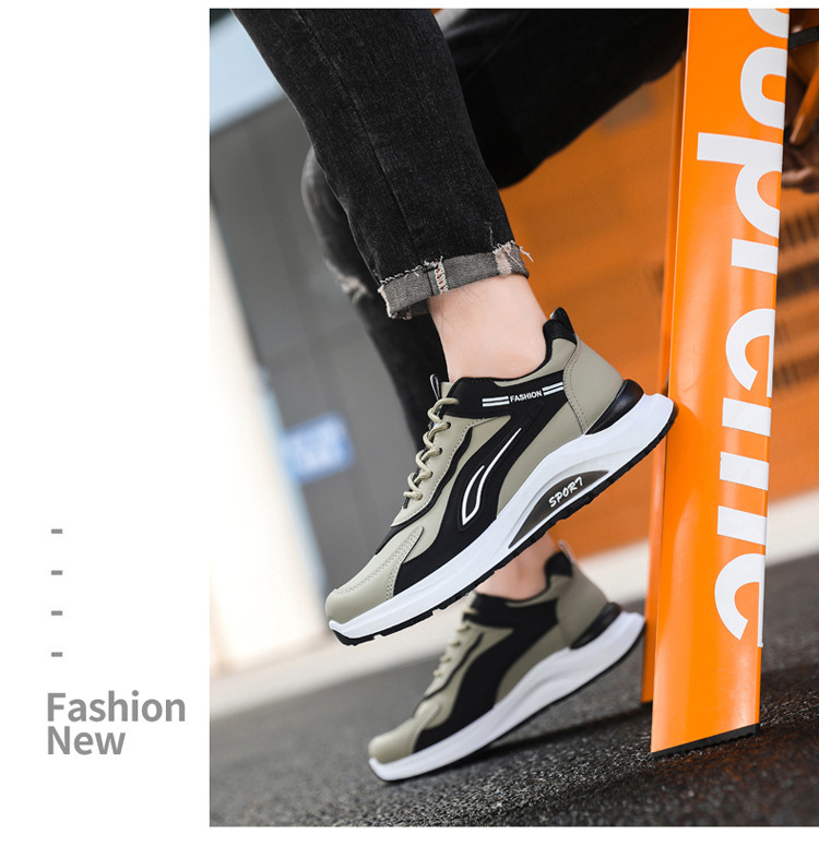 Atmungsaktive Herren Sneaker mit Dämpfung und Schnürung detail 5