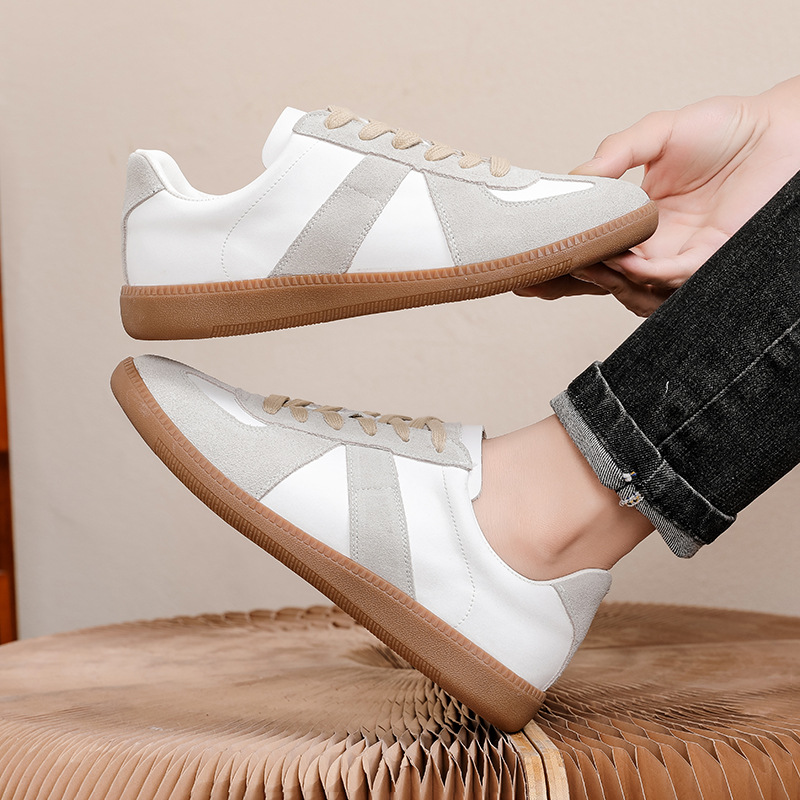 Unisex Vintage Leather Lace-Up Casual Shoes detail 5