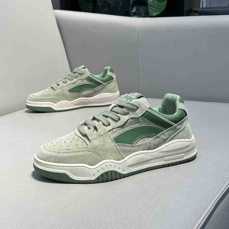 Zapatillas de skate unisex de ante con cordones y diseño color block detail 19