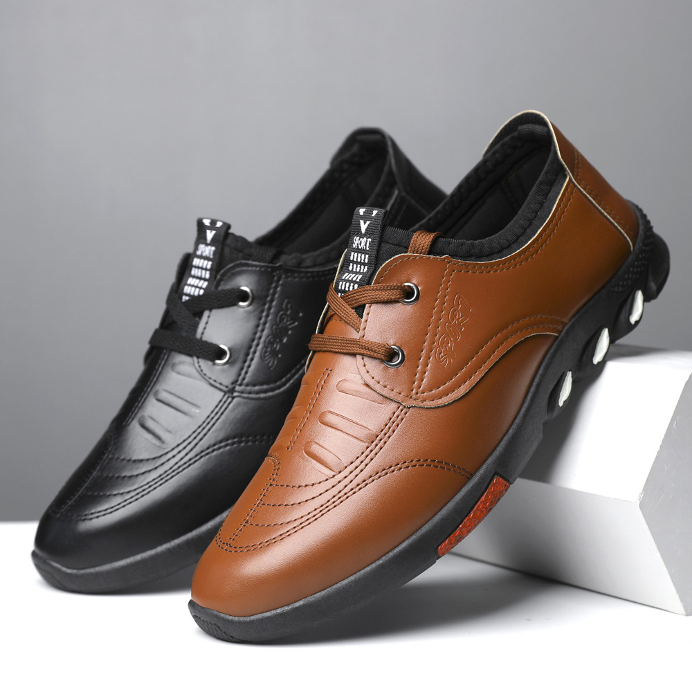 Lichtgewicht casual schoenen voor heren van PU-leer 2