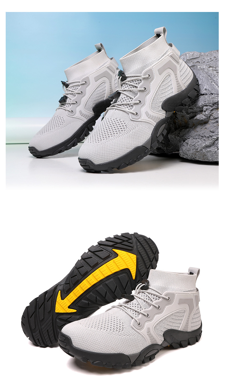 Atmungsaktive rutschfeste Sportschuhe für Herren aus Strick detail 14