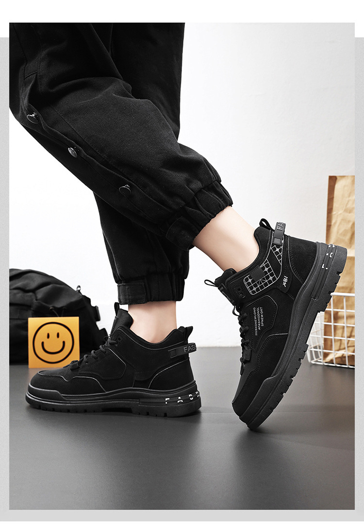 Men's Non-Slip Lace-Up PU Leather Casual Shoes detail 5