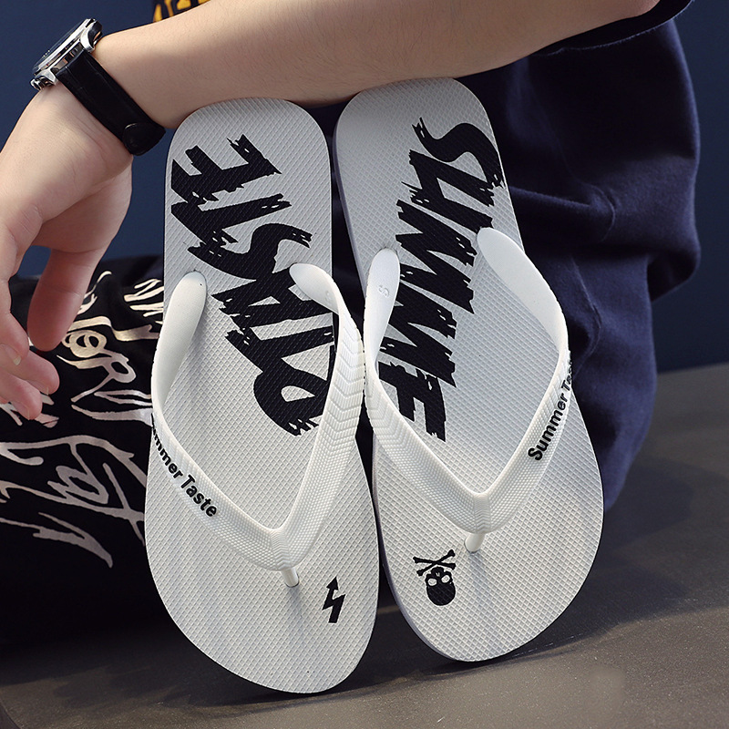 Men's Lightweight Quick-Dry Graphic Print Flip-Flops