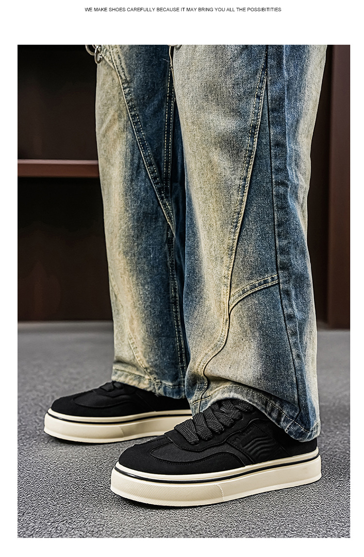 Herren Freizeitschuhe mit Schnürung, Colorblocking & Plateau detail 20