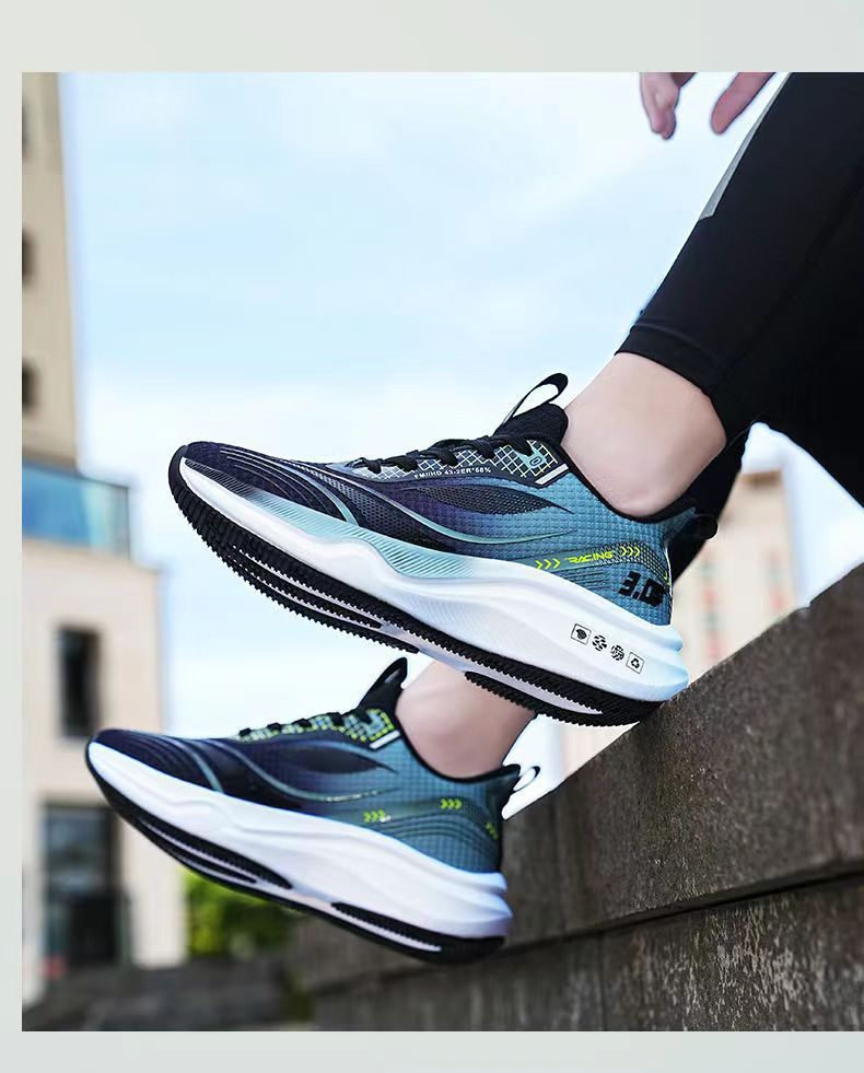 Men's Breathable Cushioned Mesh Running Shoes detail 3