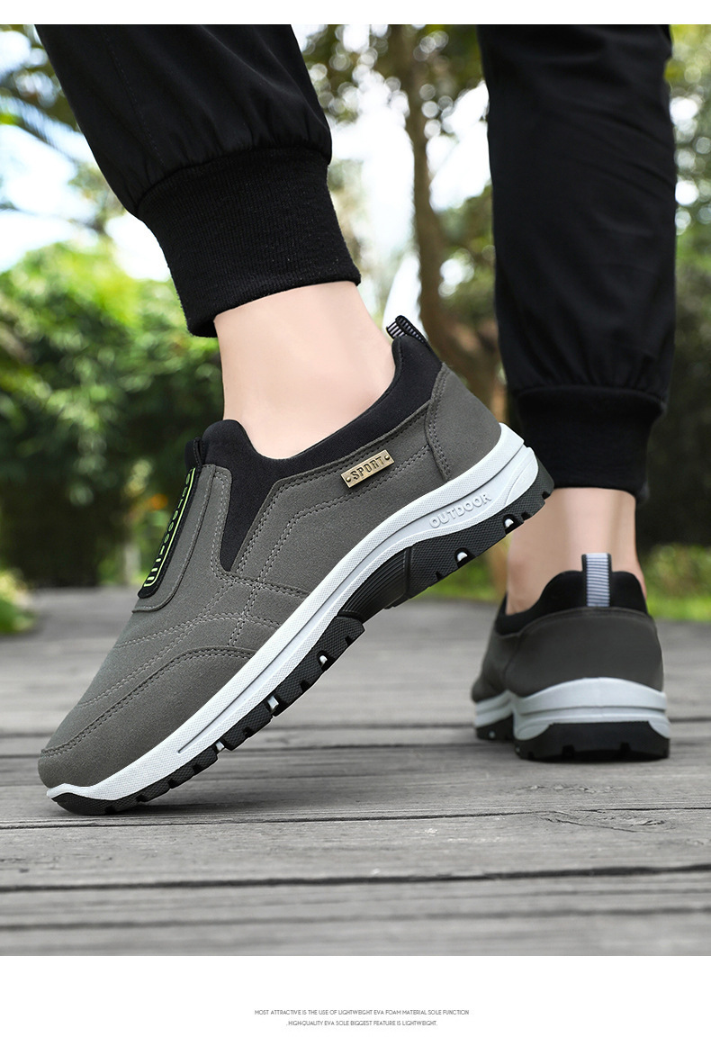 Leichte, rutschfeste Schlupf-Freizeitschuhe für Herren detail 13