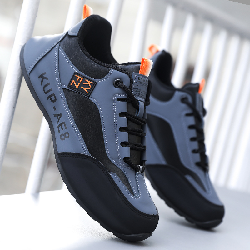 Men's Lightweight Colorblock Lace-Up Casual Shoes