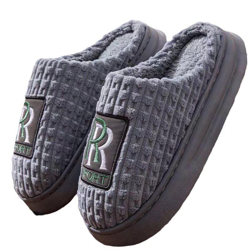 Unisex Warm Plush Cushioned Slip-On Slippers 6