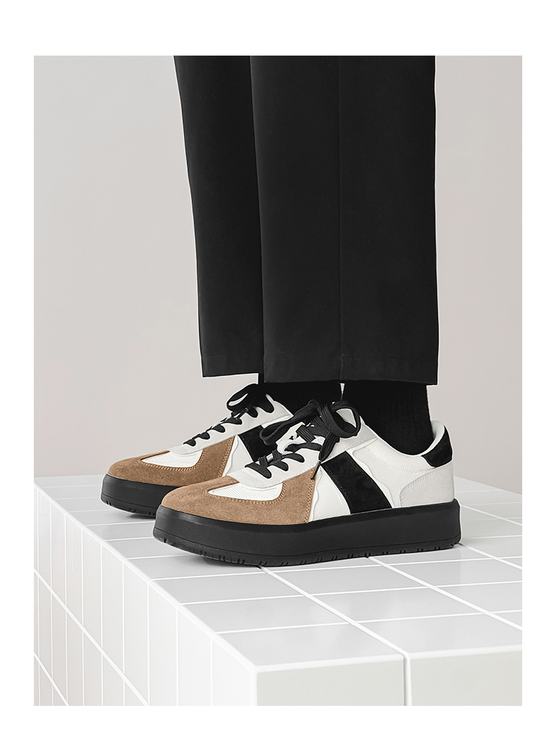 Chaussures casual à lacets respirantes pour homme au style color-block detail 7