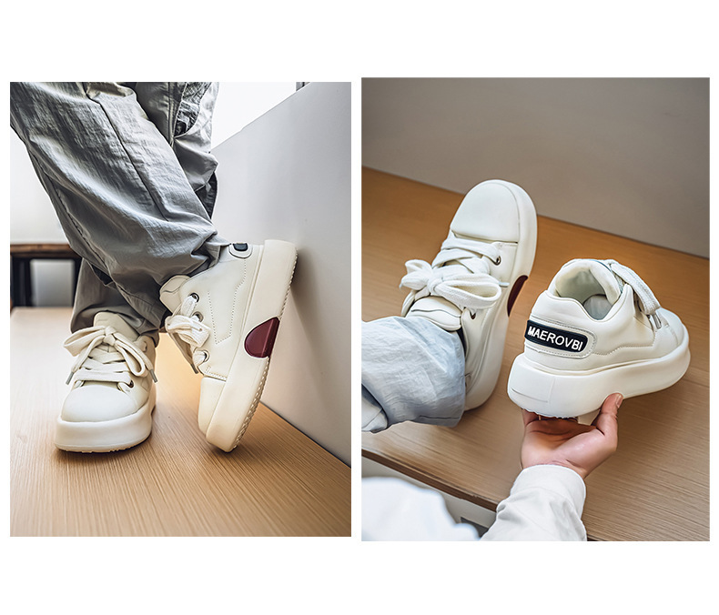 Unisex Platform Cushioned Lace-Up Casual Shoes detail 15