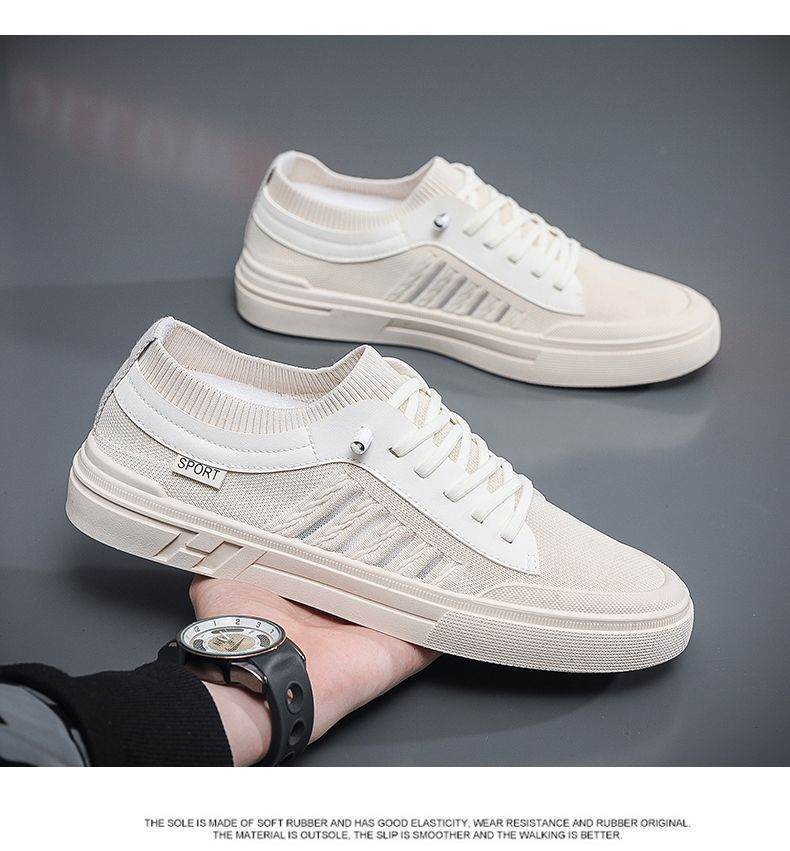 Atmungsaktive, leichte Freizeitschuhe für Herren mit Schnürung detail 3
